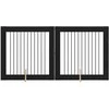 Šunų vartai su stovais 2 pcs Juodojo ąžuolo 100 x 100 cm