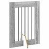 Šunų vartai su stovais 2 pcs Pilka sonoma ąžuolo 60 x 80 cm