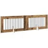 Šunų vartai su stovais 2 pcs Sendintos medienos 100 x 60 cm