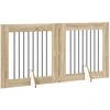 Šunų vartai su stovais 2 pcs Sonoma ąžuolas 80 x 80 cm