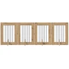Šunų vartai su stovais 4 pcs Artisano ąžuolo 60 x 80 cm