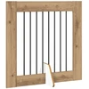 Šunų vartai su stovais 4 pcs Artisano ąžuolo 80 x 80 cm
