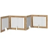 Šunų vartai su stovais 4 pcs Artisano ąžuolo 100 x 80 cm