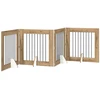 Šunų vartai su stovais 4 pcs Artisano ąžuolo 80 x 80 cm