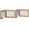 Šunų vartai su stovais 4 pcs Artisano ąžuolo 80 x 60 cm