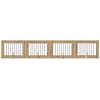 Šunų vartai su stovais 4 pcs Artisano ąžuolo 80 x 60 cm