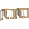Šunų vartai su stovais 4 pcs Artisano ąžuolo 60 x 60 cm