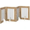 Šunų vartai su stovais 4 pcs Artisano ąžuolo 60 x 80 cm
