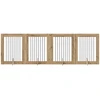Šunų vartai su stovais 4 pcs Artisano ąžuolo 80 x 100 cm
