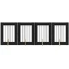 Šunų vartai su stovais 4 pcs Juodojo ąžuolo 60 x 80 cm