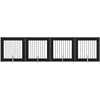 Šunų vartai su stovais 4 pcs Juodojo ąžuolo 80 x 80 cm