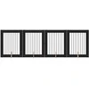 Šunų vartai su stovais 4 pcs Juodojo ąžuolo 80 x 100 cm