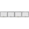 Šunų vartai su stovais 4 pcs Pilka sonoma ąžuolo 100 x 80 cm