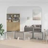 Šunų vartai su stovais 4 pcs Pilka sonoma ąžuolo 100 x 60 cm