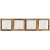 Šunų vartai su stovais 4 pcs Sendintos medienos 80 x 80 cm