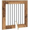 Šunų vartai su stovais 4 pcs Sendintos medienos 80 x 80 cm