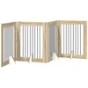 Šunų vartai su stovais 4 pcs Sonoma ąžuolas 80 x 100 cm