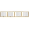 Šunų vartai su stovais 4 pcs Sonoma ąžuolas 100 x 80 cm