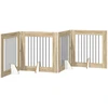 Šunų vartai su stovais 4 pcs Sonoma ąžuolas 80 x 80 cm