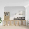 Šunų vartai su stovais 6 pcs Artisano ąžuolo 60 x 80 cm