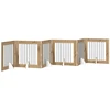 Šunų vartai su stovais 6 pcs Artisano ąžuolo 80 x 80 cm