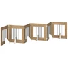 Šunų vartai su stovais 6 pcs Artisano ąžuolo 60 x 60 cm