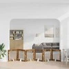 Šunų vartai su stovais 6 pcs Dūminio ąžuolo 80 x 80 cm