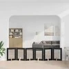 Šunų vartai su stovais 6 pcs Juodojo ąžuolo 60 x 80 cm