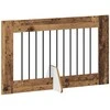 Šunų vartai su stovais 6 pcs Sendintos medienos 100 x 60 cm