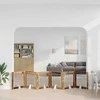 Šunų vartai su stovais 6 pcs Sendintos medienos 80 x 80 cm