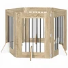 Šunų vartai su stovais 6 pcs Sonoma ąžuolas 60 x 80 cm