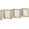 Šunų vartai su stovais 6 pcs Sonoma ąžuolas 60 x 80 cm