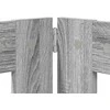 Šunų vartai su stovais 2 pcs Pilka sonoma ąžuolo 100 x 100 cm