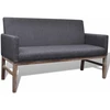 Sofa Suol. su pagalv., audinys, brazil. kaučiukmedis, tams. pilk.