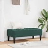 suoliukas su pagalve Tamsiai žalia 113 x 57 x 39 cm Aksomas