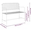 Sodo suolas Glausta balta 103,5 x 51,5 x 90 cm Plienas