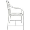 Sodo suolas Antikinė balta 104 x 52,5 x 89 cm Plienas