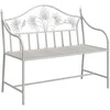 Sodo suolas Antikinė balta 104 x 52,5 x 89 cm Plienas