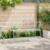 Sodo suolas 2 -Seater 104 x 54 x 93 cm Plienas Antikinė balta