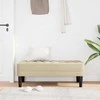 suoliukas su pagalve Kreminė 113 x 57 x 39 cm audinys