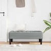 suoliukas su pagalve Šviesiai pilka 113 x 57 x 39 cm audinys