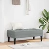 suoliukas su pagalve Šviesiai pilka 113 x 57 x 39 cm audinys