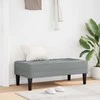 suoliukas su pagalve Šviesiai pilka 113 x 57 x 39 cm audinys