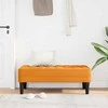 suoliukas su pagalve Tamsiai geltona 113 x 57 x 39 cm audinys