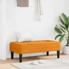 suoliukas su pagalve Tamsiai geltona 113 x 57 x 39 cm audinys