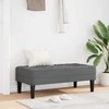 suoliukas su pagalve Tamsiai pilka 113 x 57 x 39 cm audinys