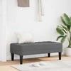 suoliukas su pagalve Tamsiai pilka 113 x 57 x 39 cm audinys