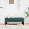 suoliukas su pagalve Tamsiai žalia 113 x 57 x 39 cm Aksomas