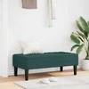 suoliukas su pagalve Tamsiai žalia 113 x 57 x 39 cm audinys