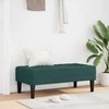 suoliukas su pagalve Tamsiai žalia 113 x 57 x 39 cm audinys